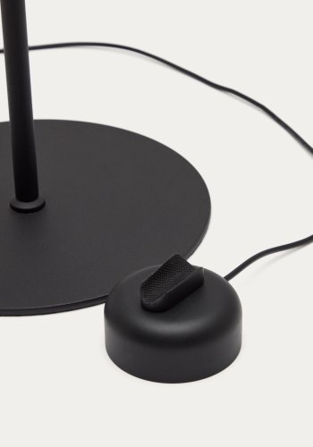 KAVE HOME Orey gulvlampe i svart metall med spotlight i flere posisjoner