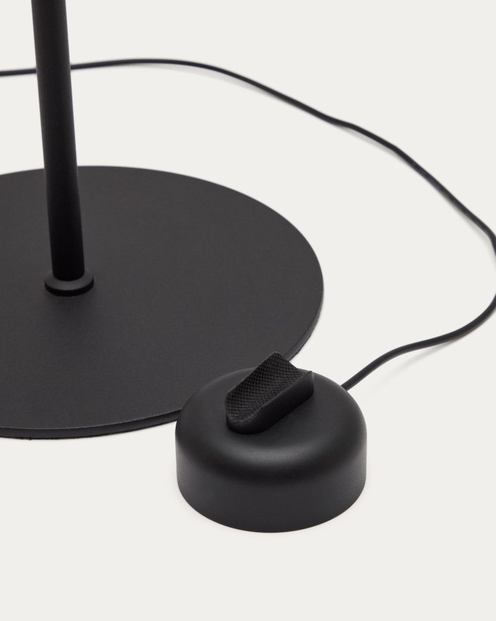 KAVE HOME Orey gulvlampe i svart metall med spotlight i flere posisjoner