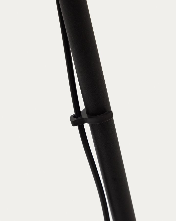 KAVE HOME Orey gulvlampe i svart metall med spotlight i flere posisjoner