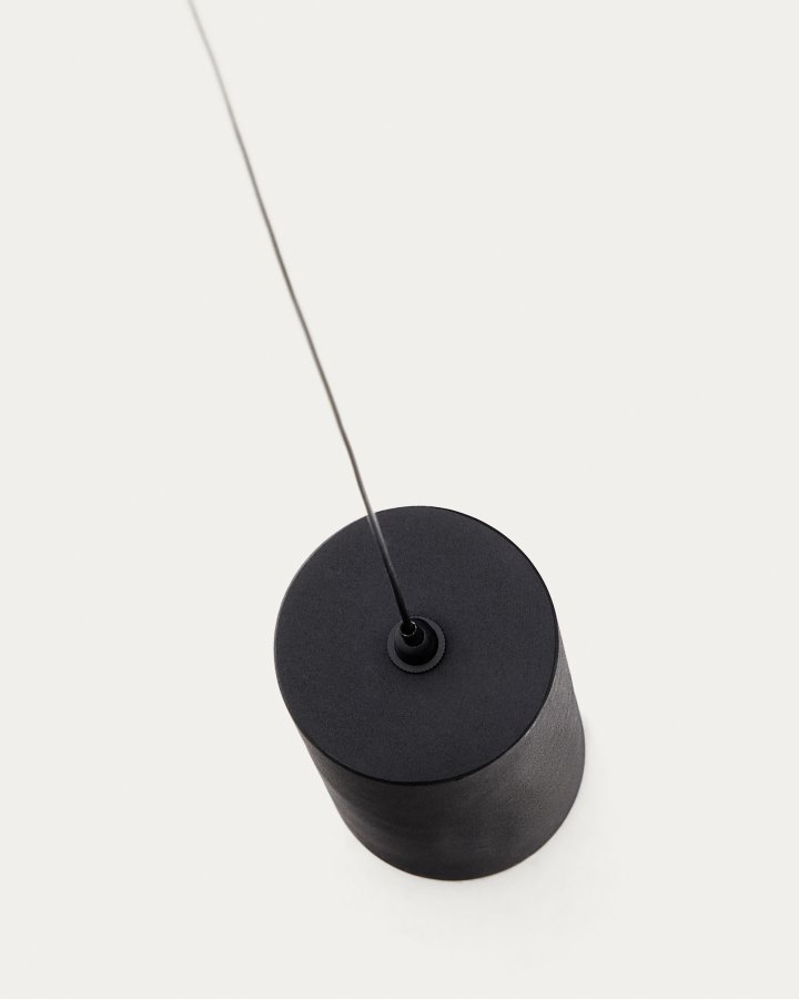 KAVE HOME Orey lampestativ i svart metall med spotlight i flere posisjoner