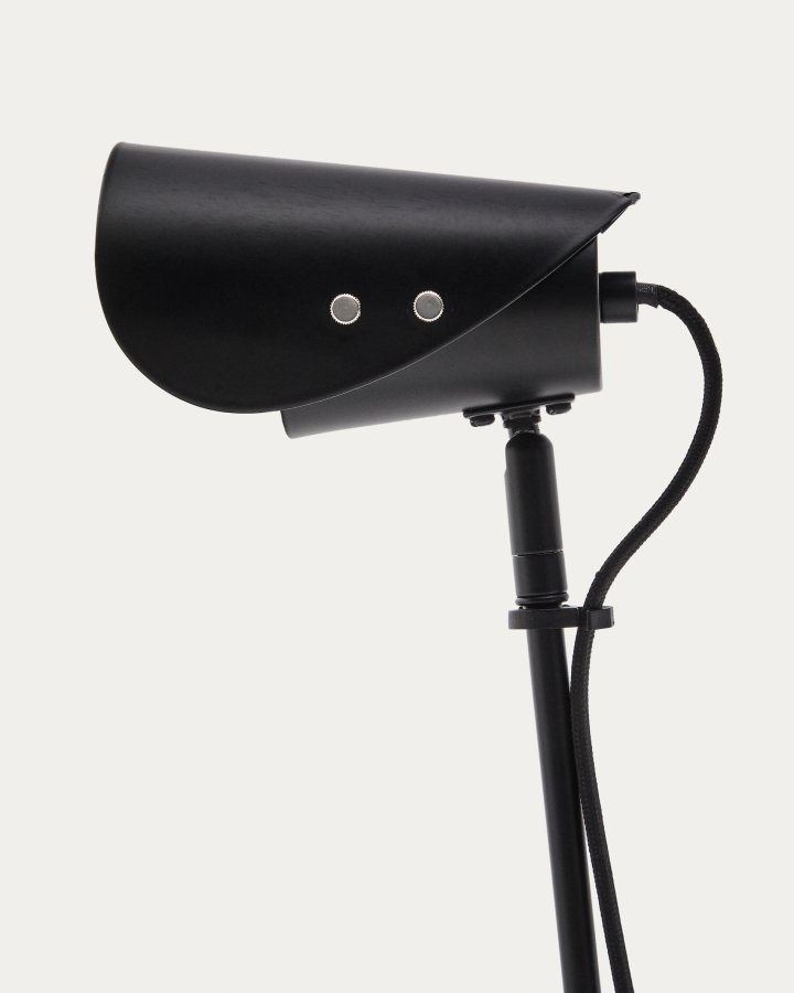 KAVE HOME Jula skrivebordslampe med klemme i svart metall