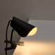 KAVE HOME Jula liten lampe med klemme i svart metall