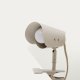 KAVE HOME Jula kleine Tischlampe, mit Klemme - graues Metall