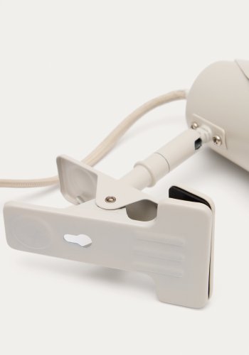 KAVE HOME Jula kleine Tischlampe, mit Klemme - graues Metall