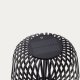 KAVE HOME Reiba solcelledrevet bordlampe i svart metall