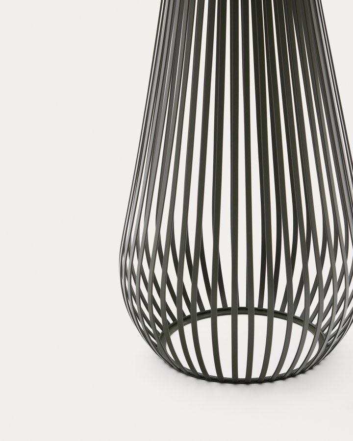 KAVE HOME Reiba grnn solcelledrevet gulvlampe i metall