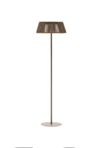KAVE HOME Aldet utendrs solcelledrevet gulvlampe i gr tauledning 46 cm