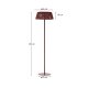 KAVE HOME Aldet utendrs solcelledrevet gulvlampe i gr tauledning 46 cm