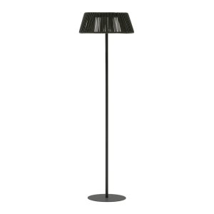 KAVE HOME Aldet udendrs solcelle gulvlampe, brbar - grn tovsnor og aluminium (46)