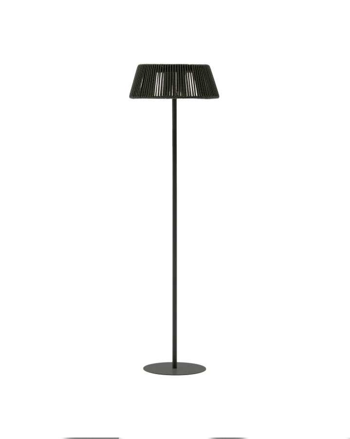 KAVE HOME Aldet utendrs solcelledrevet gulvlampe i grnn ledning 46 cm