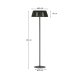 KAVE HOME Aldet utendrs solcelledrevet gulvlampe i grnn ledning 46 cm
