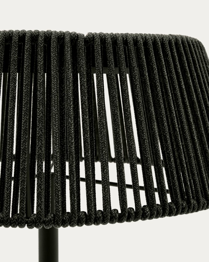 KAVE HOME Aldet utendrs solcelledrevet gulvlampe i grnn ledning 46 cm