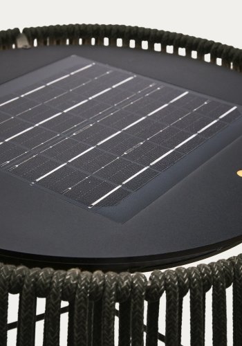 KAVE HOME Aldet utendrs solcelledrevet gulvlampe i grnn ledning 46 cm