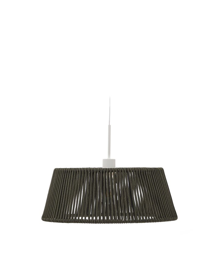 KAVE HOME Aldet taklampeskjerm i grnn ledning 46 cm