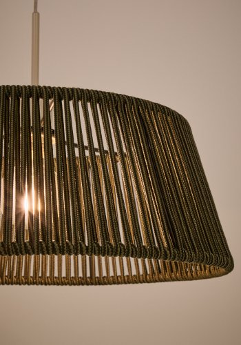 KAVE HOME Aldet taklampeskjerm i grnn ledning 46 cm