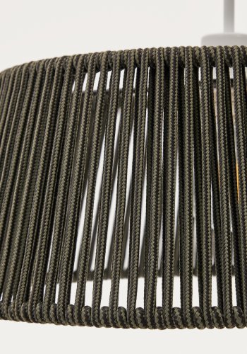 KAVE HOME Aldet taklampeskjerm i grnn ledning 46 cm