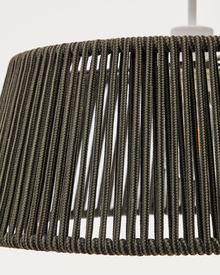 KAVE HOME Aldet taklampeskjerm i grnn ledning 46 cm