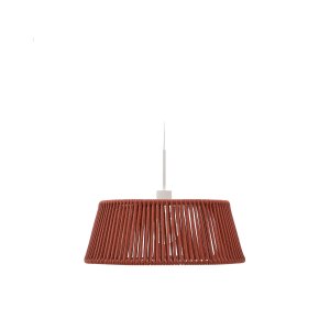 KAVE HOME Aldet udendrs loftslampeskrm - terracotta tovsnor og aluminium (46)