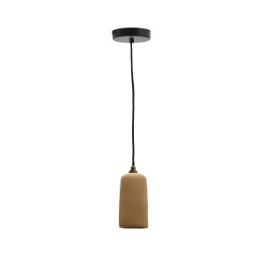 KAVE HOME Madsen loftlampe, rund - terracotta (8)