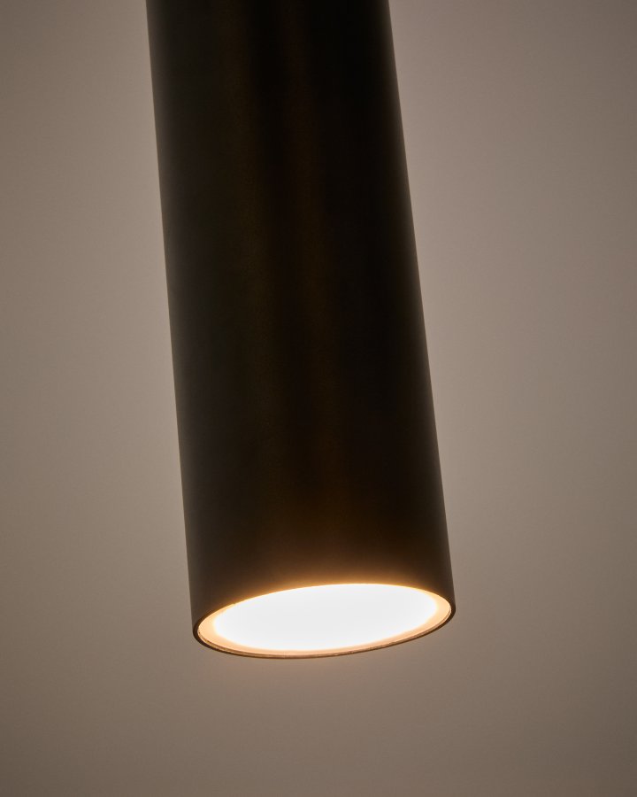 KAVE HOME Andia taklampe i aluminium med svartlakkert finish