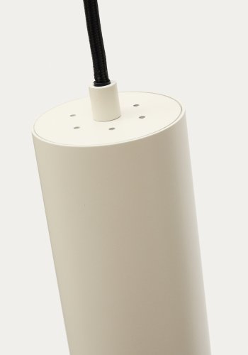 KAVE HOME Andia taklampe i aluminium med beige lakkert overflate