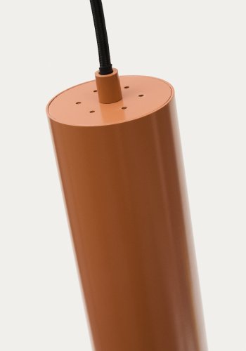 KAVE HOME Andia taklampe i aluminium med terrakottalakoverflate