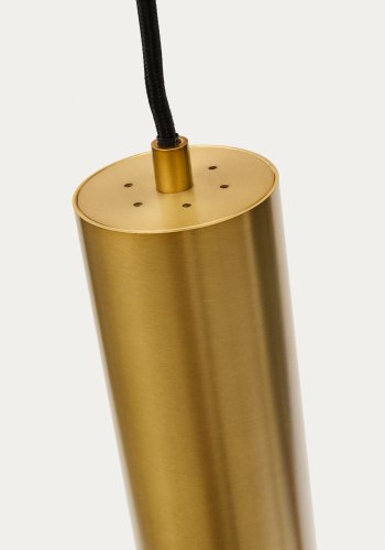 KAVE HOME Andia taklampe i aluminium med gullmalt overflate