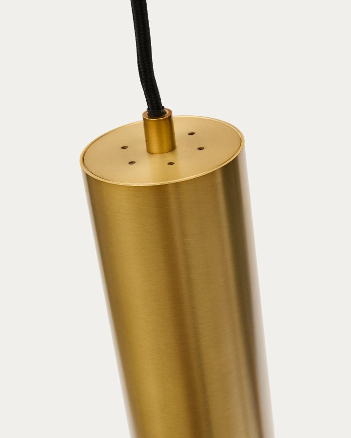 KAVE HOME Andia taklampe i aluminium med gullmalt overflate