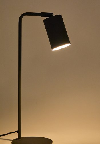 KAVE HOME Manie skrivebordslampe i metall med svart stpejernseffekt
