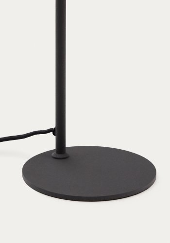 KAVE HOME Manie skrivebordslampe i metall med svart stpejernseffekt