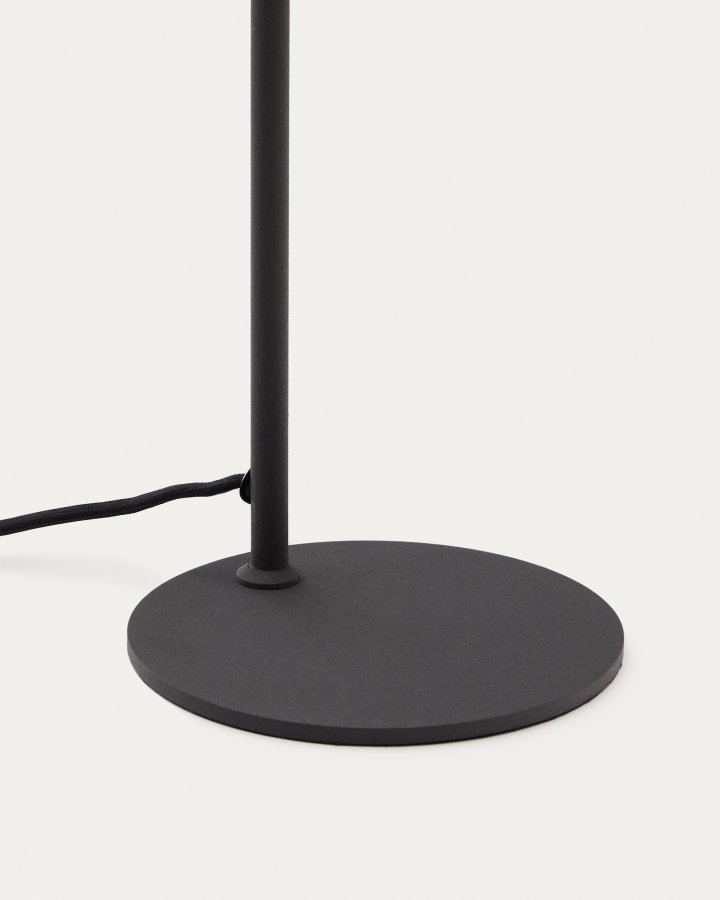 KAVE HOME Manie skrivebordslampe i metall med svart stpejernseffekt