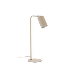 KAVE HOME Manie skrivebordslampe i metall med beige teksturert overflate