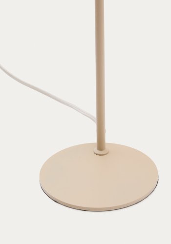 KAVE HOME Manie skrivebordslampe i metall med beige teksturert overflate