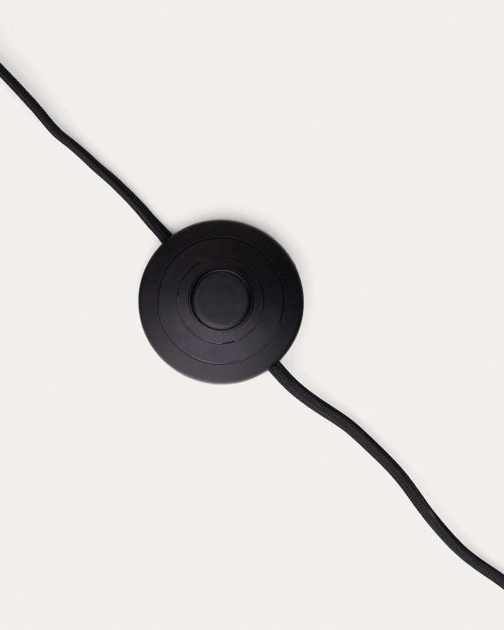 KAVE HOME Manie gulvlampe i metall med svart stpejernseffekt