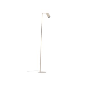 KAVE HOME Manie golvlampa i metall med beige strukturerad finish
