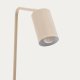 KAVE HOME Manie gulvlampe i metall med beige strukturert overflate