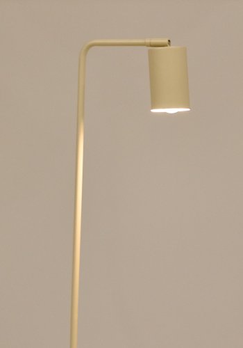 KAVE HOME Manie gulvlampe i metall med beige strukturert overflate