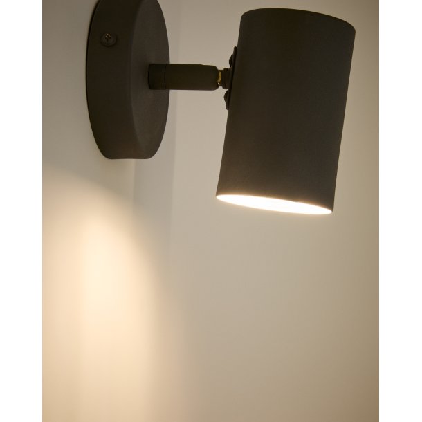 KAVE HOME Manie v�glampe - sort metal med st�bejernseffekt finish - KAVE HOME