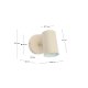 KAVE HOME Manie veggmontert metalllampe med beige teksturert overflate