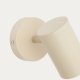 KAVE HOME Manie veggmontert metalllampe med beige teksturert overflate