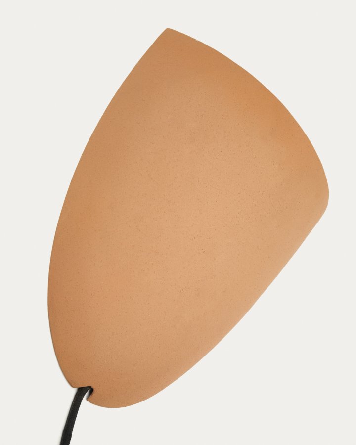 KAVE HOME Nibla veggmontert lampe i metall med terrakottaeffekt