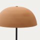 KAVE HOME Nibla Stehleuchte - schwarzes Metall mit Schirm in Terrakotta-Optik