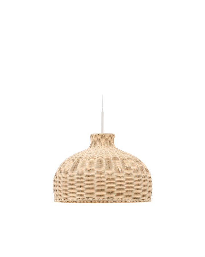 KAVE HOME Ennia rottinglampeskjerm med lys finish 38 cm