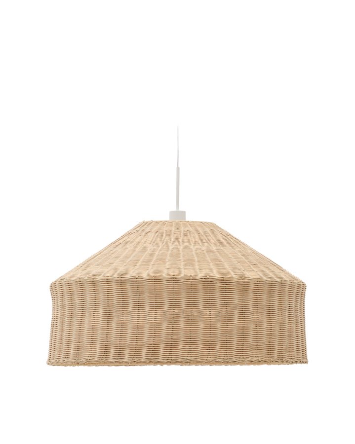 KAVE HOME Ennia rottinglampeskjerm med lys finish 65 cm