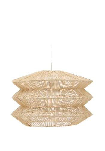 KAVE HOME Dakit taklampeskjerm i X med lys finish 60 x 40 cm