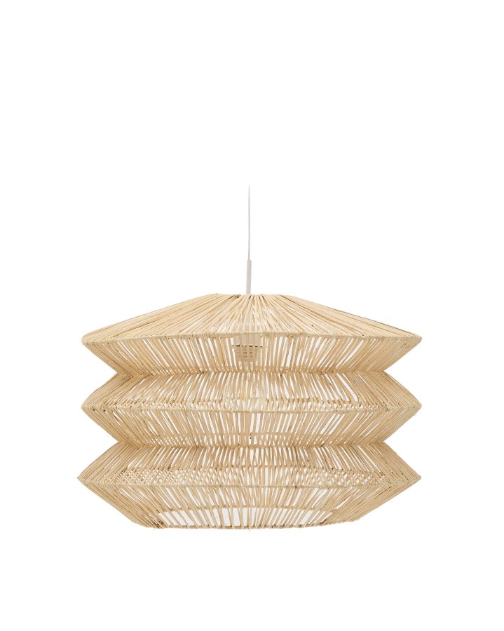 KAVE HOME Dakit taklampeskjerm i X med lys finish 60 x 40 cm