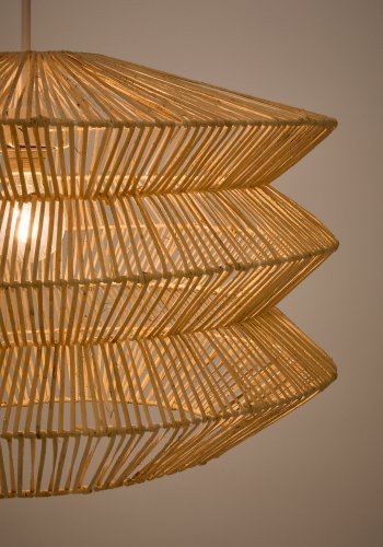 KAVE HOME Dakit taklampeskjerm i X med lys finish 60 x 40 cm