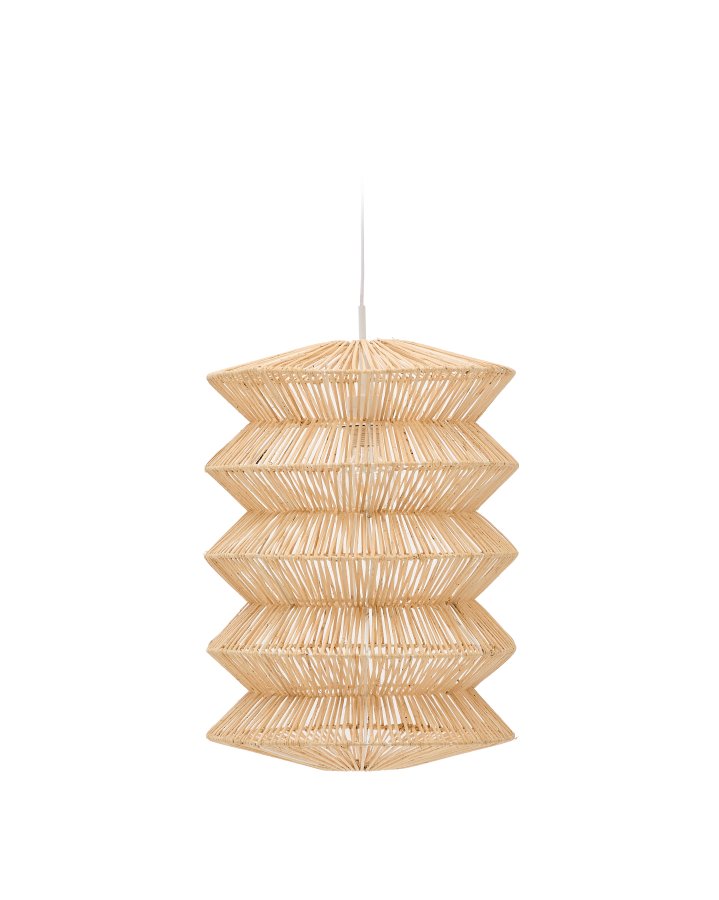 KAVE HOME Dakit taklampeskjerm i X med lys finish 40 x 54 cm