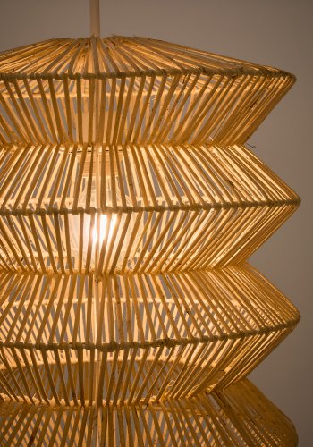 KAVE HOME Dakit taklampeskjerm i X med lys finish 40 x 54 cm