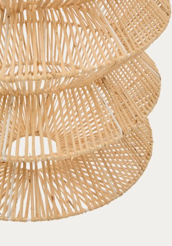 KAVE HOME Dakit taklampeskjerm i X med lys finish 40 x 54 cm